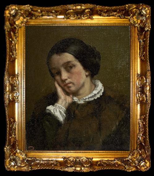 framed  Gustave Courbet Zelie Courbet, ta009-2